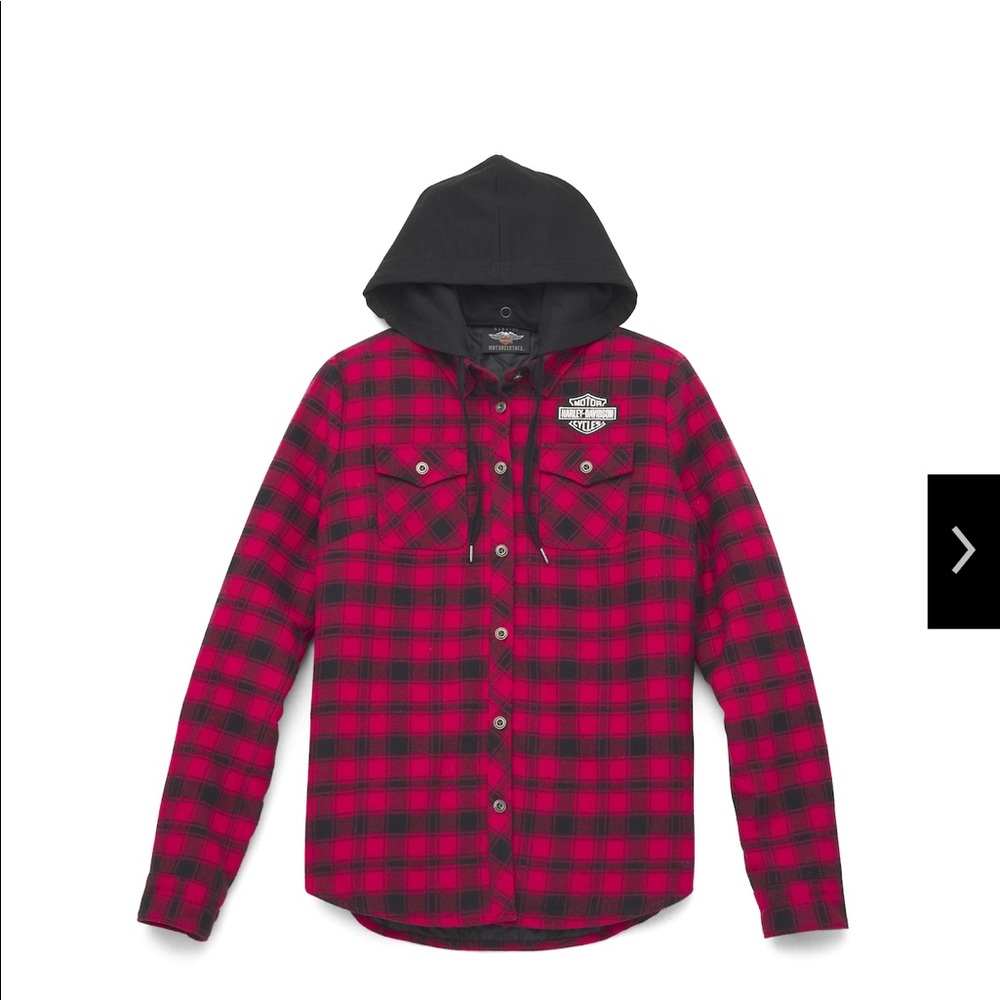 Harley Davidson women quilted flannel